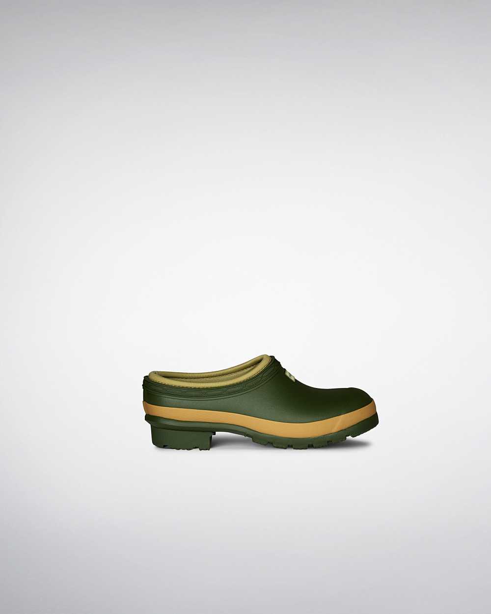 Hunter Women's Gardener Technical Clogs Green,OMIK45768